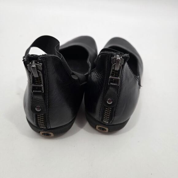 Josef Seibel women SZ 36 6 Black Leather Faye Flat Ballet Comfort Mary Jane - Picture 5 of 7